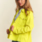 J.NNA Snap Down Long Sleeve High Low Shacket Shackets