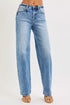 RISEN High Rise Wide Baggy Jeans - DAVERRI FASHIONS