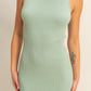 HYFVE Ribbed Round Neck Sleeveless Knit Midi Dress - DAVERRI FASHIONS