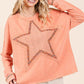 Mittoshop Mineral Wash Star Patch Long Sleeve T-Shirt - DAVERRI FASHIONS