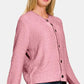 Zenana Button Down Long Sleeve Sweater Cardigan Cardigans
