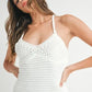 MABLE Crochet Crisscross Spaghetti Strap Mini Dress - DAVERRI FASHIONS
