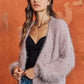 ADORA Fuzzy Sweater Cardigan Cardigans
