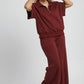 Umgee Full Size Half-Zip Short Sleeve Top Plus Size Tops