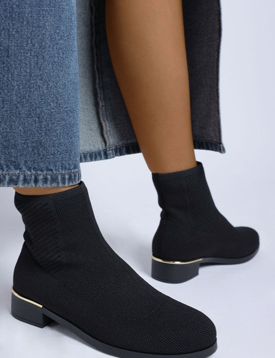 Rosamund Knitted Sock Boots | Boots Daverri Fashions