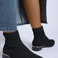 Rosamund Knitted Sock Boots - DAVERRI FASHIONS