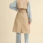 MABLE Layered Look Trench Coat With Denim Jacket