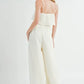 MABLE Crop Cami and Ruffled Wide Leg Pants Set Outfit Sets