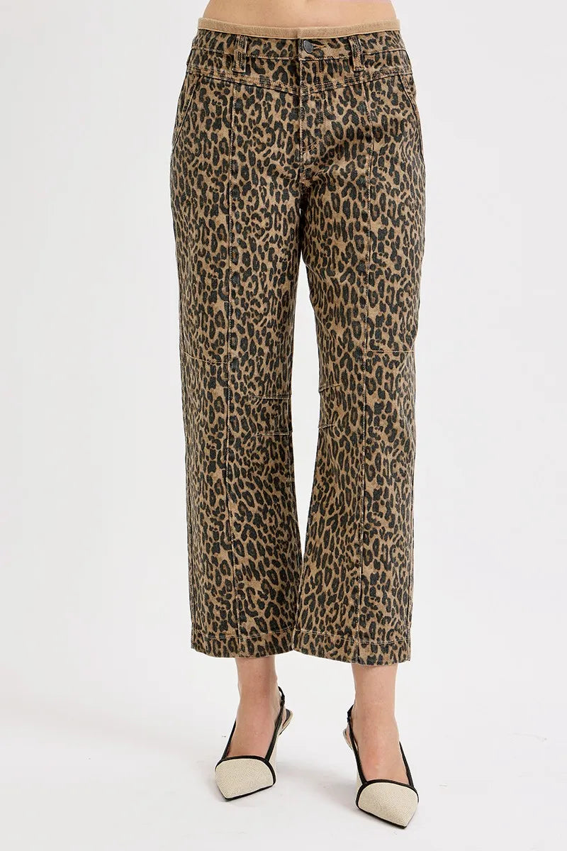 RISEN Full Size Mid Rise Crop Relaxed Jeans Plus Size Jeans