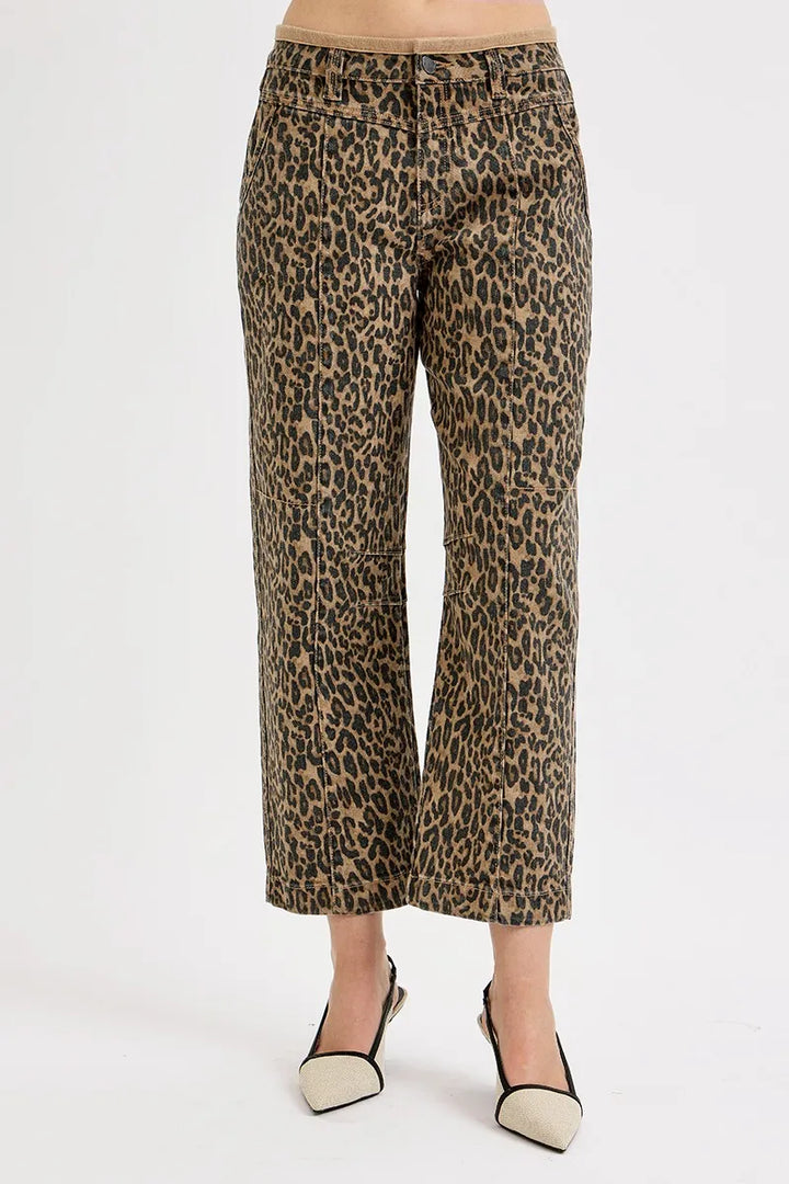 RISEN Full Size Mid Rise Crop Relaxed Jeans Plus Size Jeans