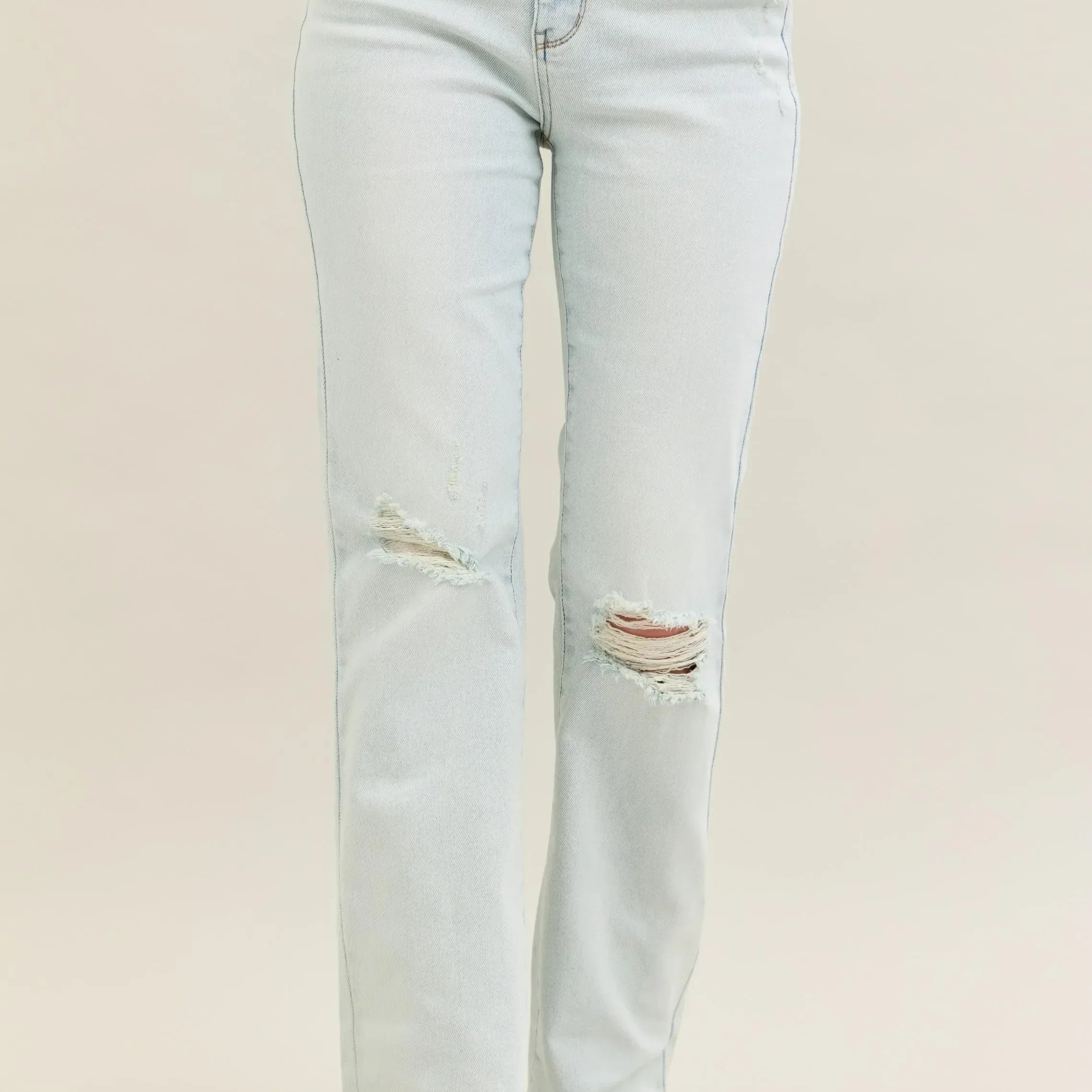 Judy Blue Full Size Destroy & Fray Hem Bootcut Jeans Plus Size - DAVERRI FASHIONS