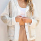 Drawstring Color Block Long Sleeve Jacket - DAVERRI FASHIONS