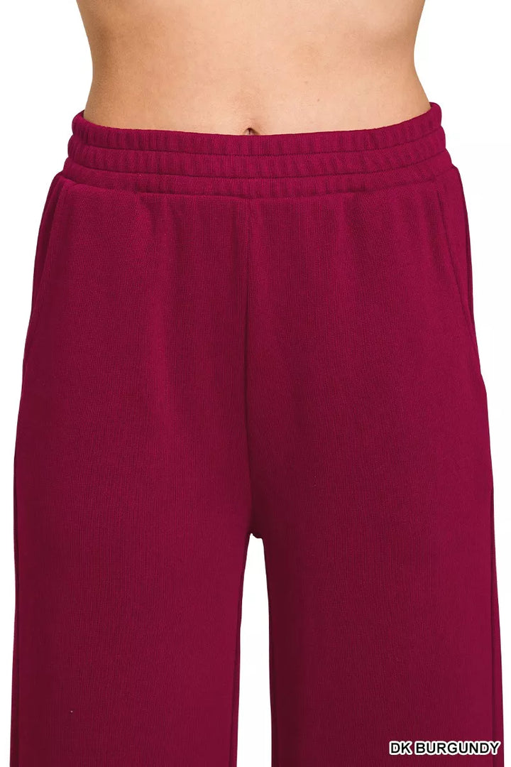 Zenana French Rib Pullover and Pants Set | Daverri Fashions