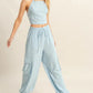 HYFVE Crop Top and Cargo Pants Set