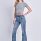 Artemis Vintage High Rise Stretch Flare Jeans - DAVERRI FASHIONS