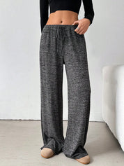 Striped Wide Leg Drawstring Pants | Loungewear Pants Daverri Fashions