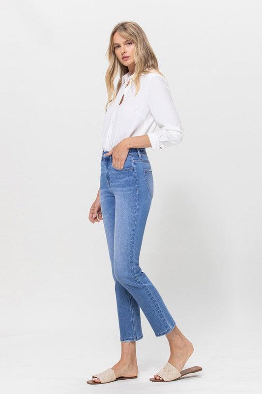 Vervet Stretch Crop Slim Straight Jeans Jeans