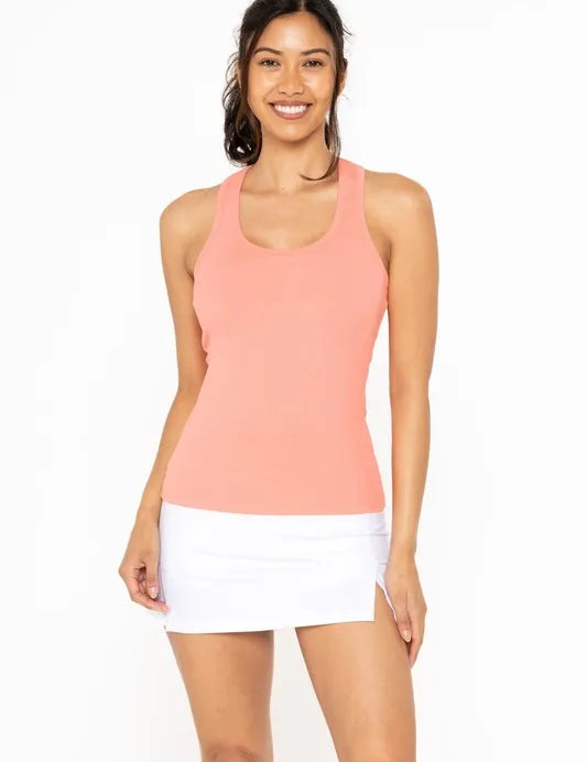 WATERMELON MONO B Slim Fit Scoop Neck Tank | Daverri Fashions