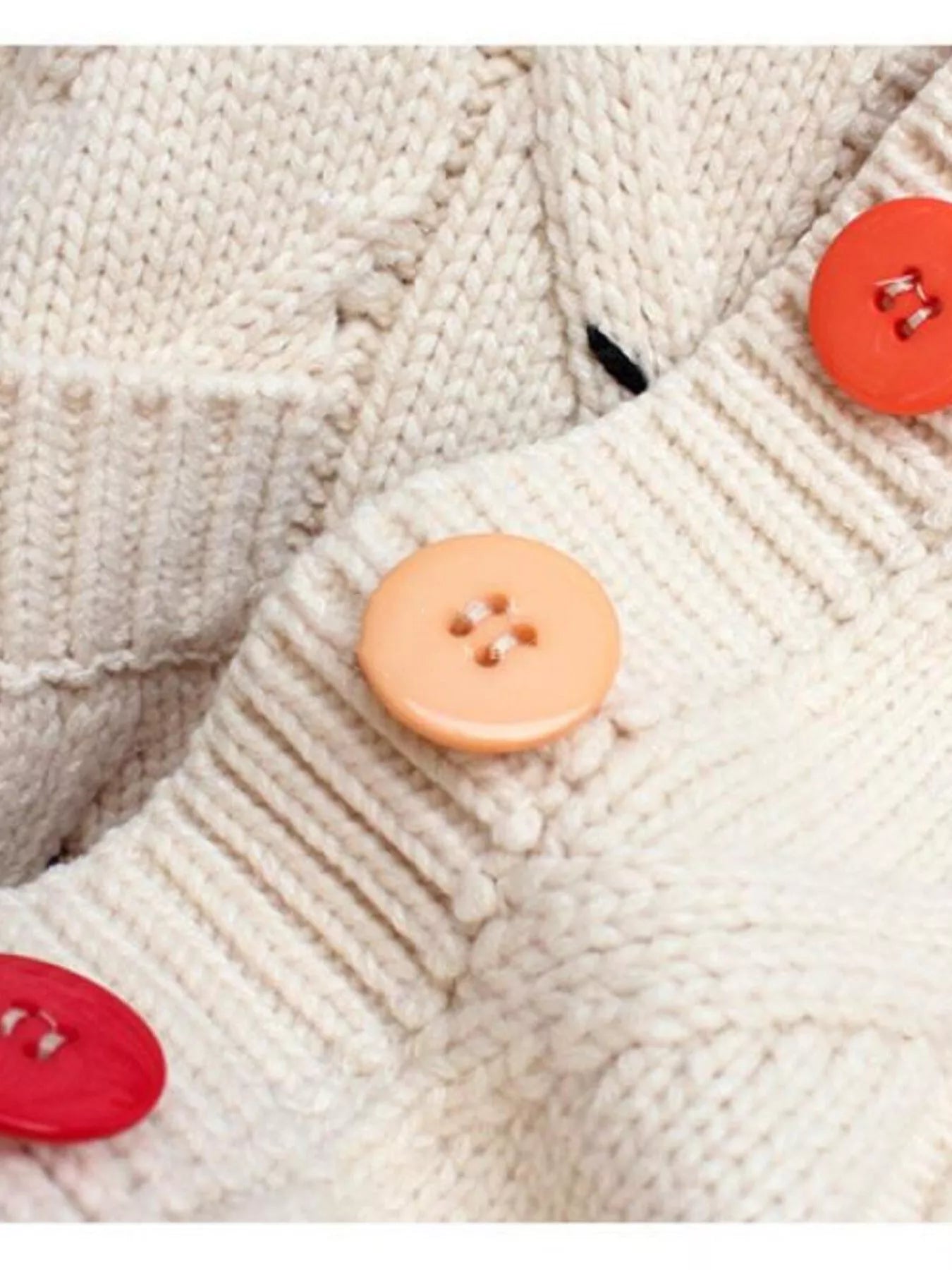 Cable Knit Button Up Cardigan | Cardigans Daverri Fashions