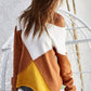 BiBi Color Block Geometric Sweater - DAVERRI FASHIONS