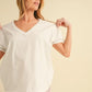 Aemi+Co V-Neck Short Sleeve T-Shirt