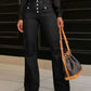 Flare Jeans with Pockets - DAVERRI FASHIONS