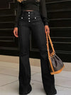 Flare Jeans with Pockets - DAVERRI FASHIONS