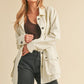Aemi + Co Seam Detail Button Up Jacket with Pockets Jackets