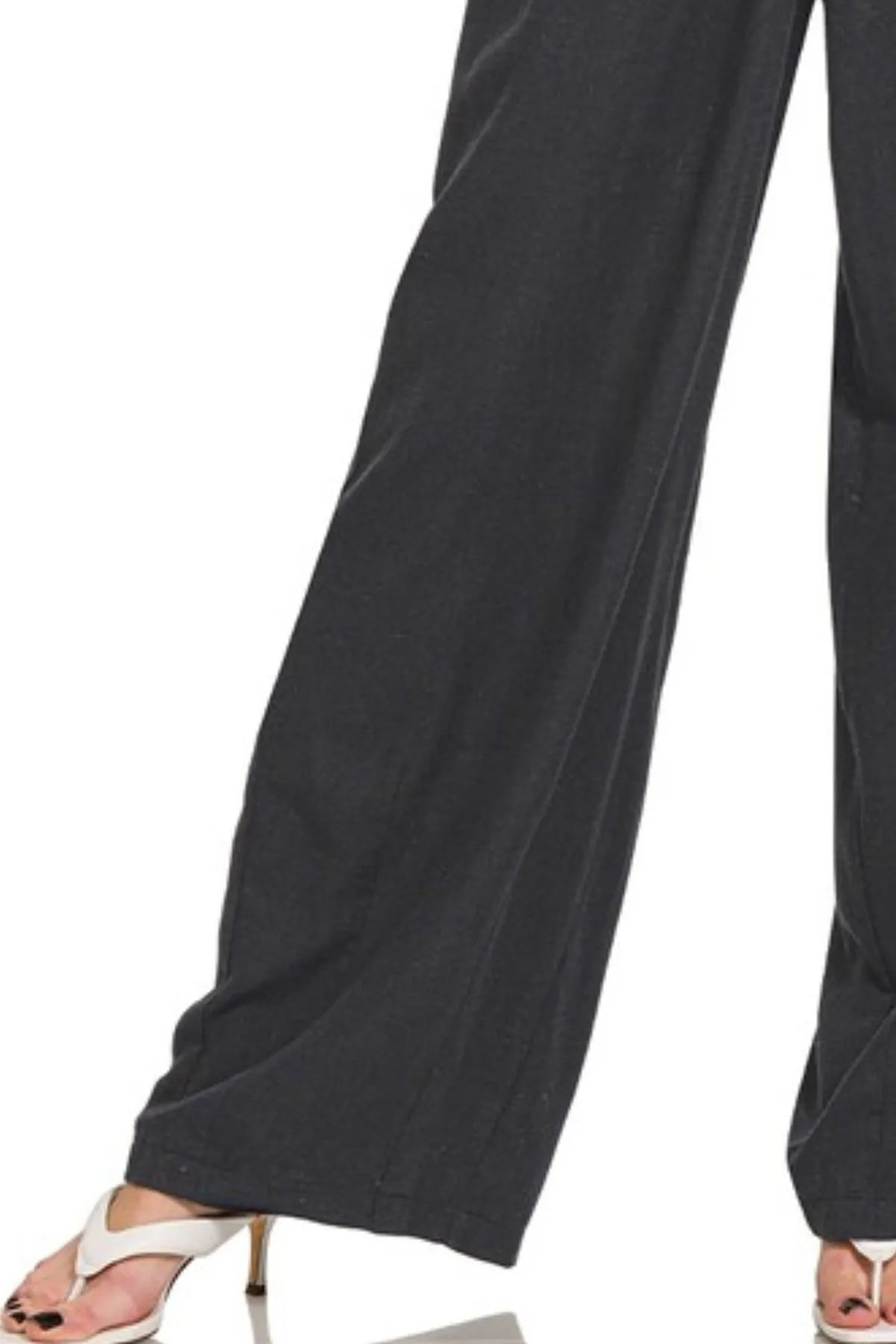 Zenana Linen Drawstring Pants Black | Pants Daverri Fashions