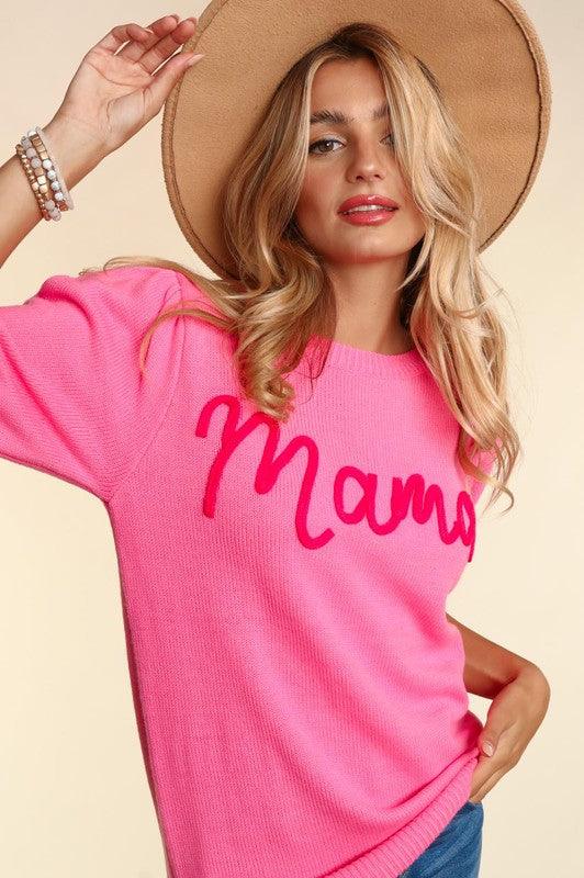 Plus Size Embroidered Mama Sweater Sweaters