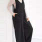 V-Neck Wide Leg Jumpsuit - DAVERRI FASHIONS