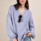 VERY J Plus Size Washed Cotton Gauze Oversized Top - DAVERRI FASHIONS