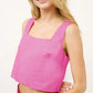 And The Why High Waist Wide Leg Mid Length Shorts Shorts