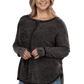 Plus Long Sleeve Cotton Waffle Knit Top Shirts & Tops