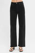 RISEN Full Size High Rise Wide Leg Jeans Plus Size BLACK