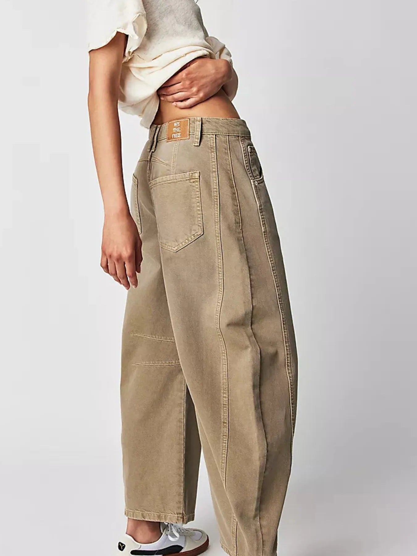 Wide Leg Relaxed Fit Barrel Jeans | Jeans Daverri Fashions