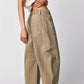 Wide Leg Relaxed Fit Barrel Jeans - DAVERRI FASHIONS