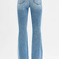 RISEN Full Size Tummy Control Elastic Band High Rise Flare Jeans Plus Size Jeans