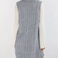 Lovelet Cable Knit V-Neck Mini Sweater Overall Dress - DAVERRI FASHIONS