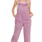 Zenana Washed Knot Strap Relaxed Fit Overalls B VIOLET Overalls