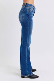 Judy Blue Full Size Run Mid-Rise Bootcut Jeans with Thermal Lining Jeans