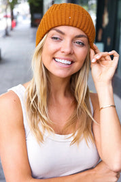 Camel Cable Knit Beanie | Daverri Fashions