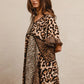 BiBi Leopard Prints Mix and Match Short Sleeves Dress Mini Dresses