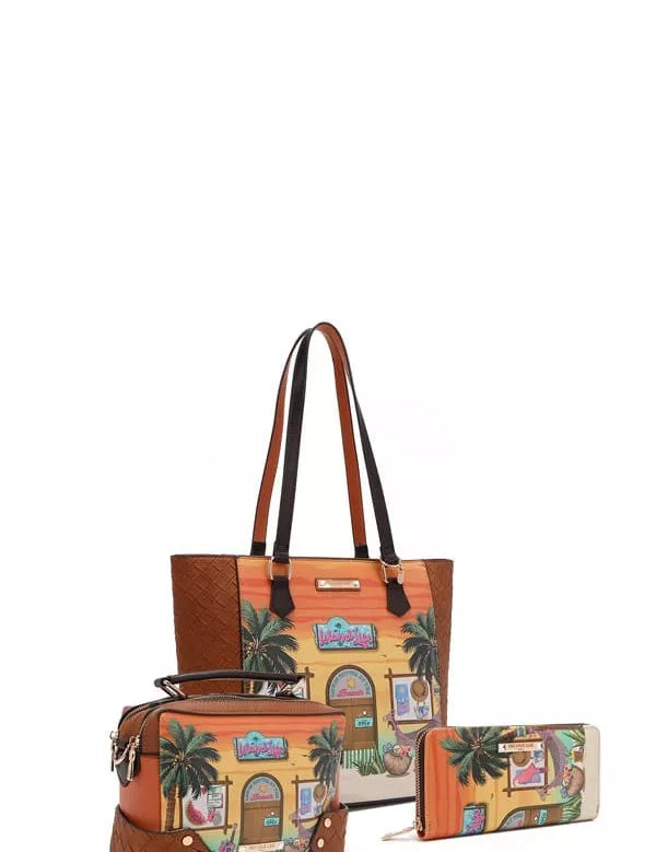 Sun and Sand 3 Piece Bag Set | Totes Daverri Fashions