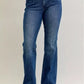 Judy Blue Full Size Mid Rise Bootcut Jeans with Welt Pockets Plus Size - DAVERRI FASHIONS