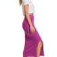 Zenana Ribbed Asymmetric Hem and Sleeve Top & Skirt Set Outfit Sets