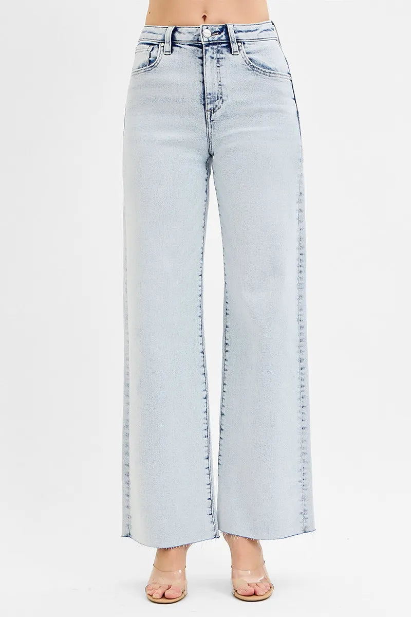 RISEN Full Size High Rise Wide Leg Jeans Plus Size Jeans
