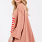 SAGE + FIG American Flag Patch Drop Shoulder T-Shirt T-Shirts