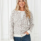 Leopard Drop Shoulder Chunky Knitted Cardigan - DAVERRI FASHIONS