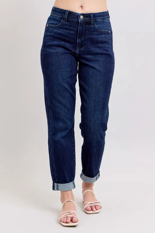 Judy Blue Full Size High Waist Boyfriend Jeans DK Jeans